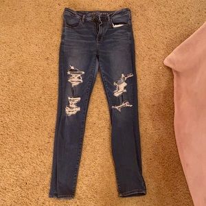 American Eagle Size 12 Ripped skinny jeans
